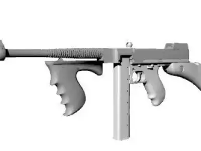 Firearm M1928 Free 3D model