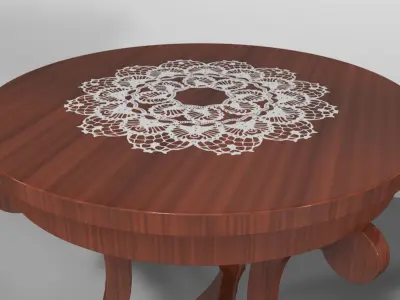 1940s Table 3D model