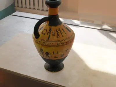 Ancient Antique Pottery Egyptian Old Vase  Low-poly 3D model
