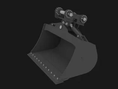 Excavator tilt bucket  3D model
