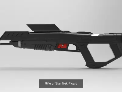 Phaser Rifle from Picard TV 3D Model Pack