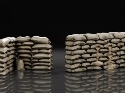 Survivalist Bunker Props Kit  Low-poly 3D model