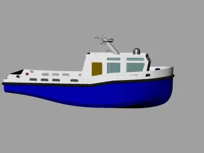 Agencies boat 3D model