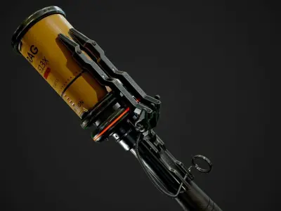 Frag Grenade Low-poly 3D model get