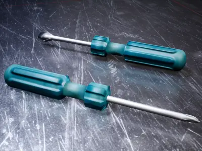 ScrewDriver GameReady Low-poly 3D model
