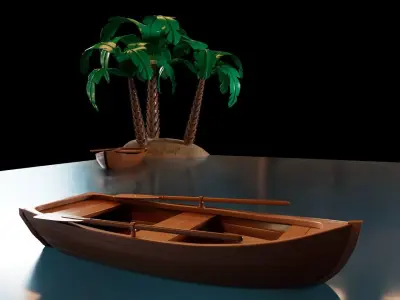 Small Boat Free 3D model