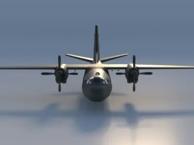 Antonov AN-24 3D model