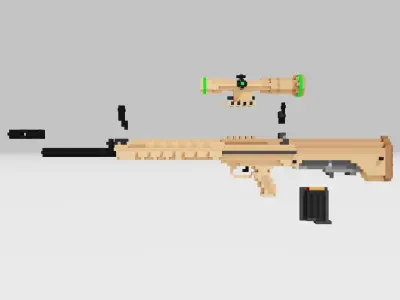 QBU 88 voxel 3D model