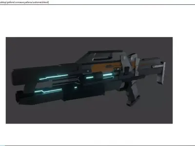 nano -automaton Low-poly 3D model