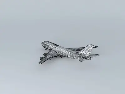 AirAtlanticOcean B747-400 with interior Free 3D model