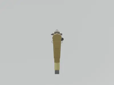 HK416 low poly ar - rifle Low-poly 3D model