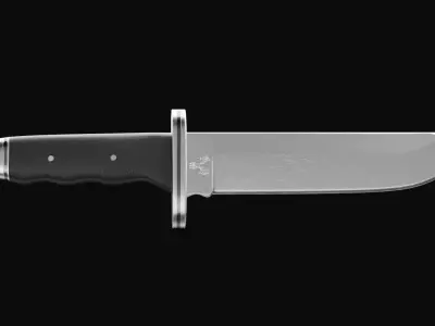 Buck Knife Free low-poly 3D model