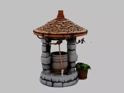 stone well Free 3D model