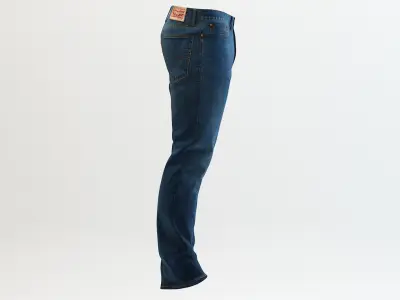 Levi's - 501 Blue Jeans 3D model