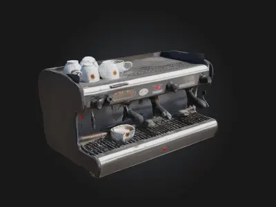 Espresso Machine Elegance  Brewed to Perfection with Vintage  3D model