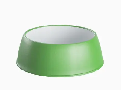 Plastic Dog Bowl B 03 Low-poly 3D model