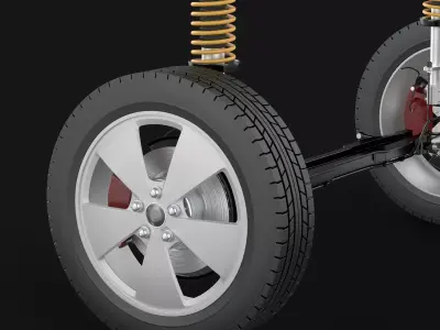 Rear FWD Suspension 3D model