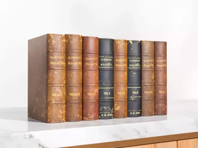 Classic books 3D model