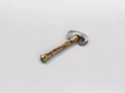 Realistic Vintage Sledgehammer 3D Model 3D model