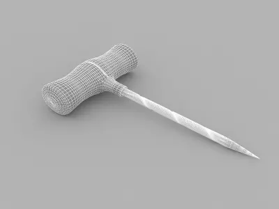 Gimlet screwdriver 3D model