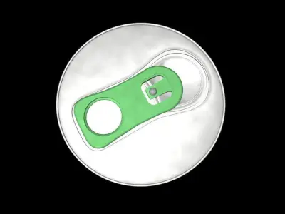 Beer can top 3D model