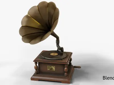 Gramophone 3D model