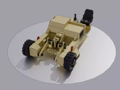 IAF Towbarless tug vehicle 3D print model