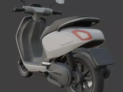 High-Quality 3D Model of Modern Electric Scooter 3D model purchase