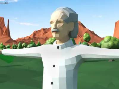 Low Poly Characters Collection 4 Rigged for Maya 3D model