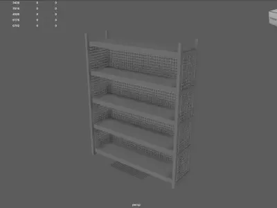 Industrial Shelf 3D model