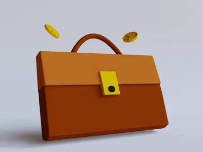 Bills financial in 3d Icon Free 3D model