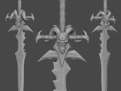 Lich King - Frostmourne 3D print model