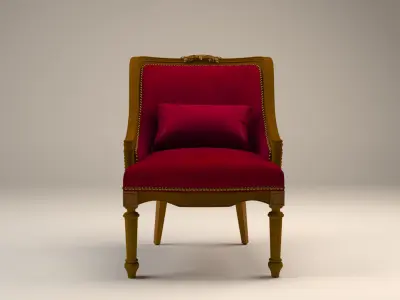 Classic Vintage Armchair  3D model
