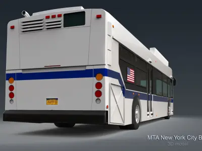 MTA New York City Bus 3D model purchase