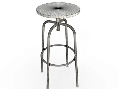 Industrial Bar Stool  Free 3D model