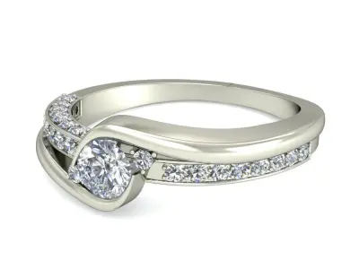Wedding Ring  3D print model 104