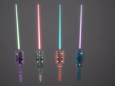 LightSaber star wars light saber Free low-poly 3D model purchase