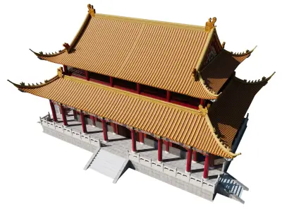 Imperial Palace Hall 3D model purchase
