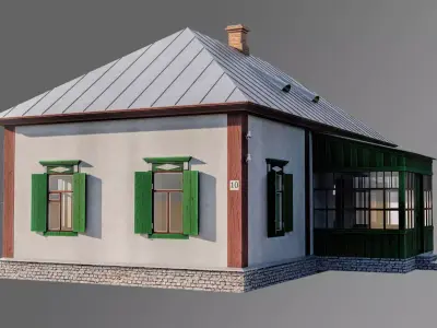 Ukrainian house hata 3D model