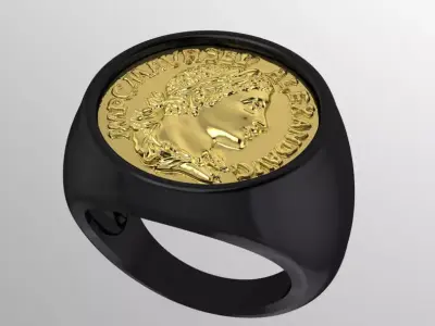 Ring Alexander money 3D print model purchase