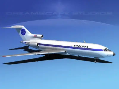 Boeing 727-100 Pan Am 1 3D model