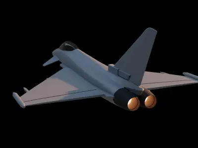 Eurofighter Typhoon EF2000 Single Seat Free 3D model