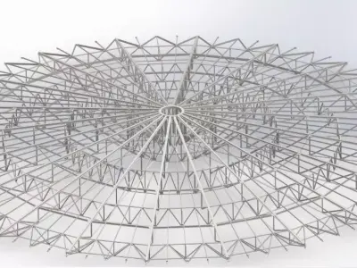 Roof structure tank Free 3D model