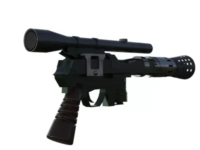 Starwars Han Solo gun  3D model