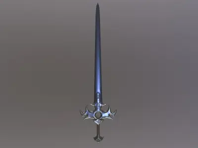 Hero sword Low-poly 3D model