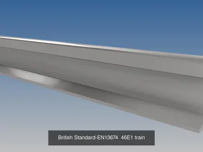British Standard-EN13674 rail collection 3D Model Pack