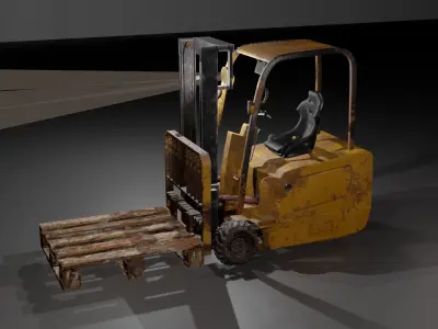 Industrial Fork Lift 3D model