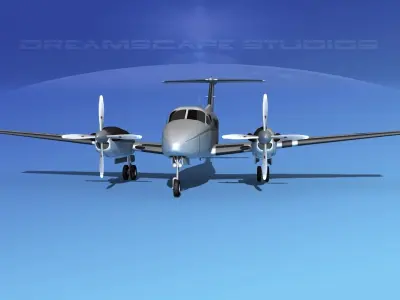 Beechcraft UC-12Q Huron V07 USMC 3D model