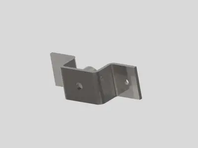 Bracket Machine Part 3D Model Industrial Mechanical Component 3D model