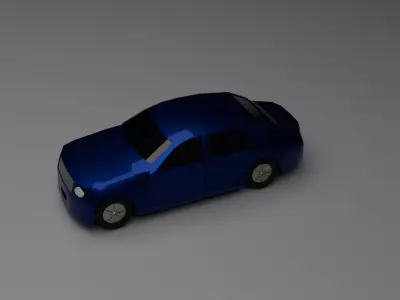 Low Poly SUV Vehicle Game-Ready FBX OBJ Low-poly 3D model